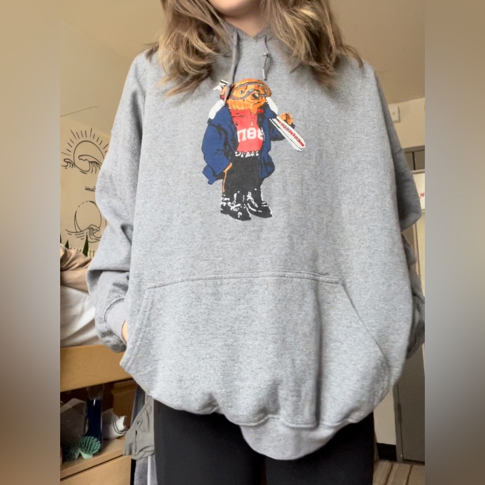 Beta Theta Pi Frat Grey Hoodie 🧸⛷️